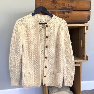 Hand Knit Cream Sweater